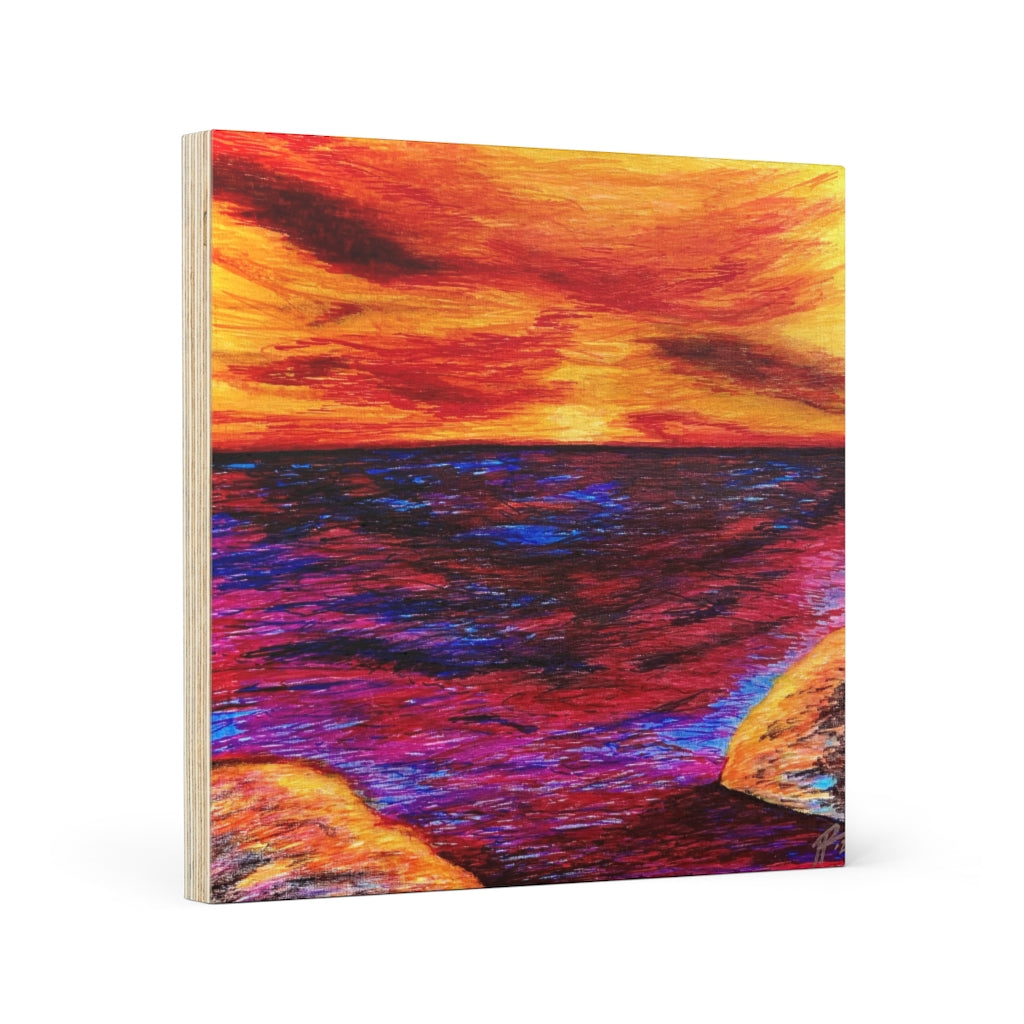 Fire & Ice Wood Canvas