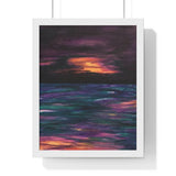 Rise or Set Premium Framed Vertical Print