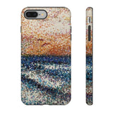 Pointillism Waves Tough Phone Case