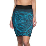 Spiraled Women's Pencil Skirt