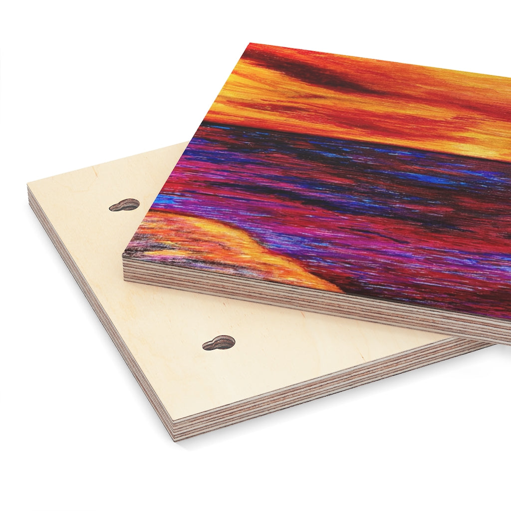 Fire & Ice Wood Canvas