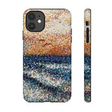 Pointillism Waves Tough Phone Case