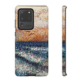 Pointillism Waves Tough Phone Case