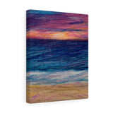 Beachy premium wraparound canvas print (Rise-or-Set? Series)