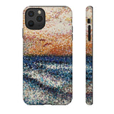 Pointillism Waves Tough Phone Case