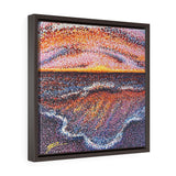 Red Sea/LIGHT Square Framed Canvas Print