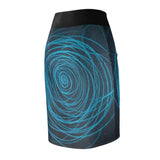 Spiraled Women's Pencil Skirt