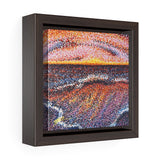 Red Sea/LIGHT Square Framed Canvas Print