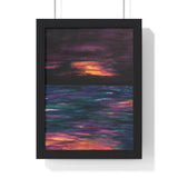 Rise or Set Premium Framed Vertical Print