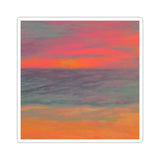 Neon Beach Kiss-Cut Stickers