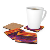 Fire & Ice Cork Back Coaster