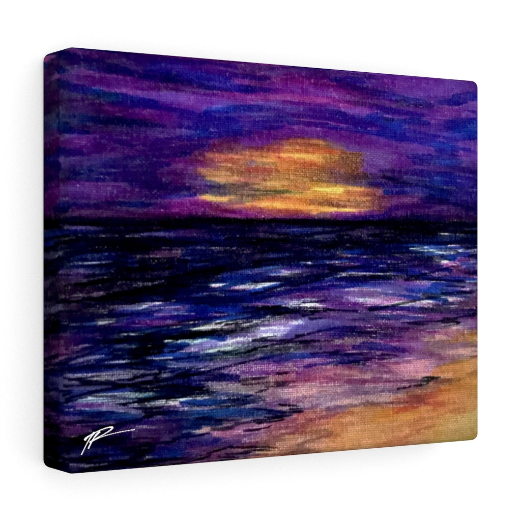 Purple Beach Canvas