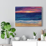 Beachy premium wraparound canvas print (Rise-or-Set? Series)