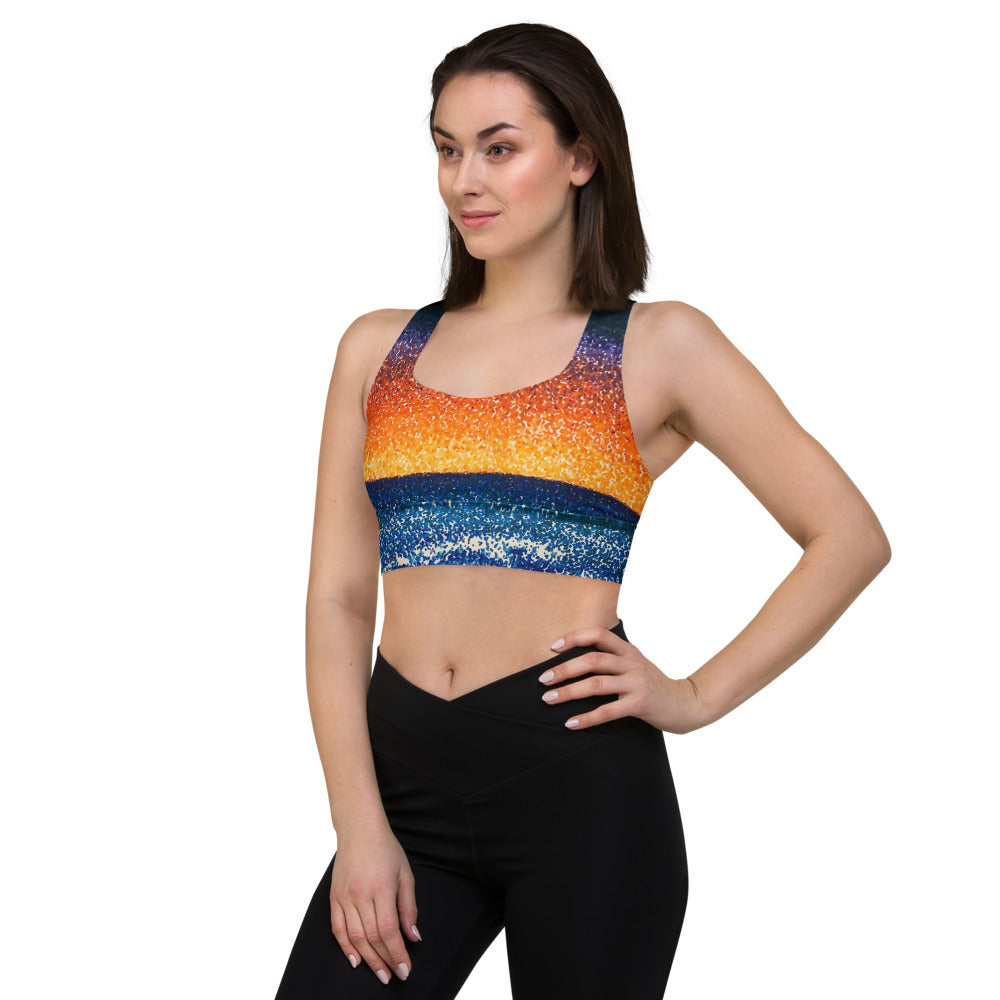 Rainbow Rise Longline sports bra