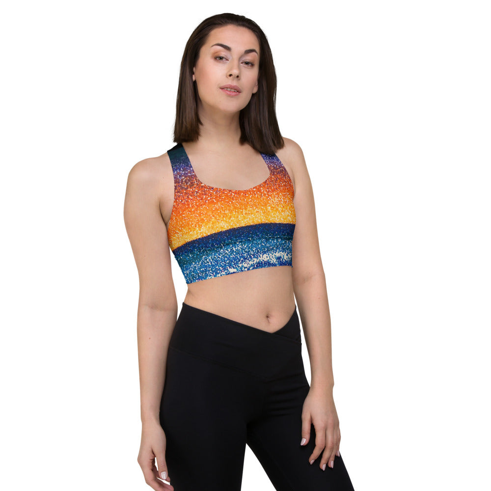 Rainbow Rise Longline sports bra