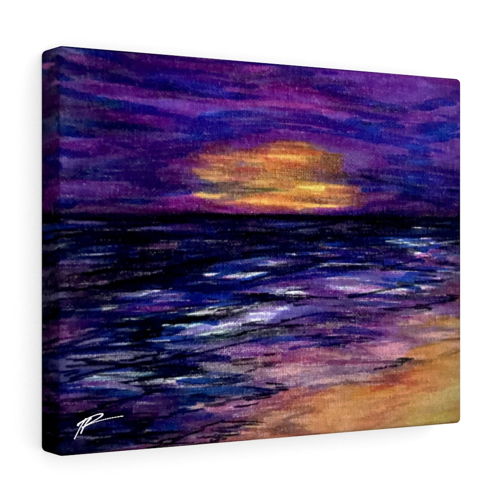Purple Beach Canvas