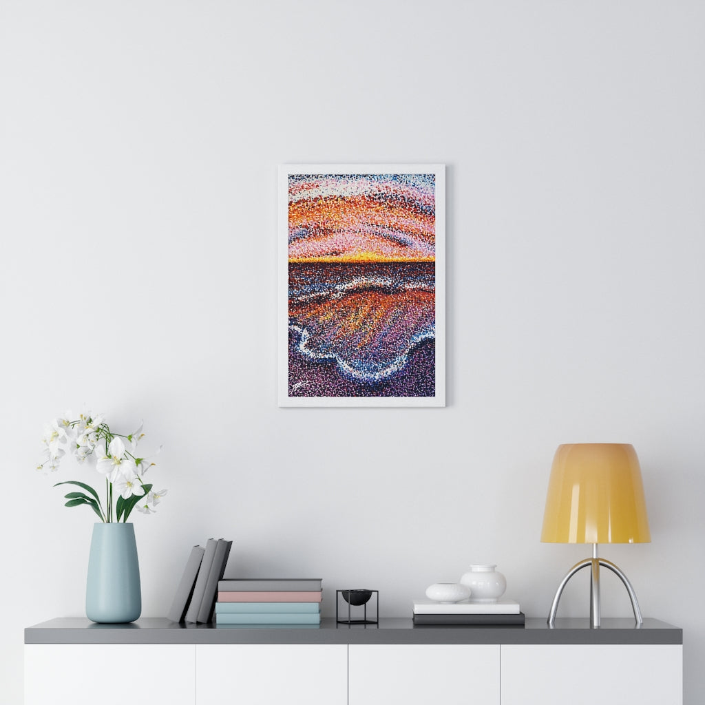 Red Sea Premium Framed Print (Light/White Version)