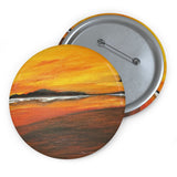 Warm Moon Pin Buttons