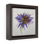 Purple Flower Square Framed Canvas Print