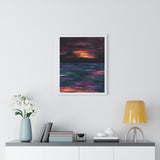 Rise or Set Premium Framed Vertical Print