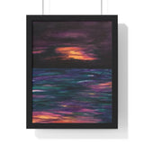Rise or Set Premium Framed Vertical Print