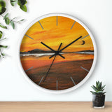 Warm Moon Wall Clock