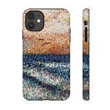 Pointillism Waves Tough Phone Case