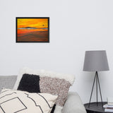 Warm Moon Framed poster