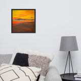 Warm Moon Framed poster