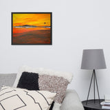 Warm Moon Framed poster