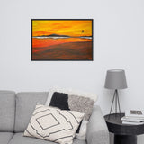 Warm Moon Framed poster