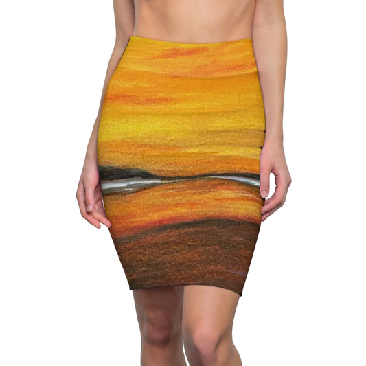 Warm Moon Women's Pencil Skirt