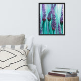 Lavender Framed Canvas Print