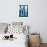 Lavender Framed Canvas Print